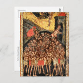 De veertig martelaren van Sebaste Orthodoxe Icoon Briefkaart (Voorkant / Achterkant)