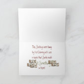 De veestapels werden opgehangen feestdagen kaart (Binnen)