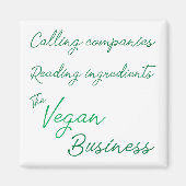 De Vegan Business Magnet (Voorkant)