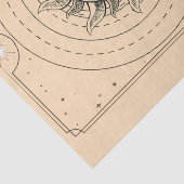 De Vegan gestileerde gegraveerde zon overvloedig f Tissuepapier (Detail)