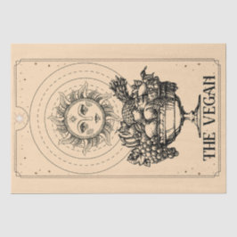 De Vegan gestileerde gegraveerde zon overvloedig f Tissuepapier