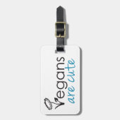 De veganisten zijn Leuk - een Ontwerp van de Bagagelabel (Voorkant verticaal)