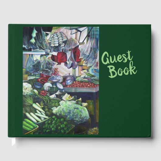 De Vegetarian Club komt hier op dinsdags Aftern Gastenboek (Voorkant)