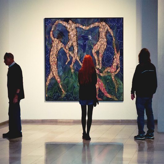 De vegetarische Dans Fine Art Spoof Canvas Afdruk