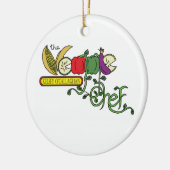 De Veggie Chef Ordament Keramisch Ornament (Links)