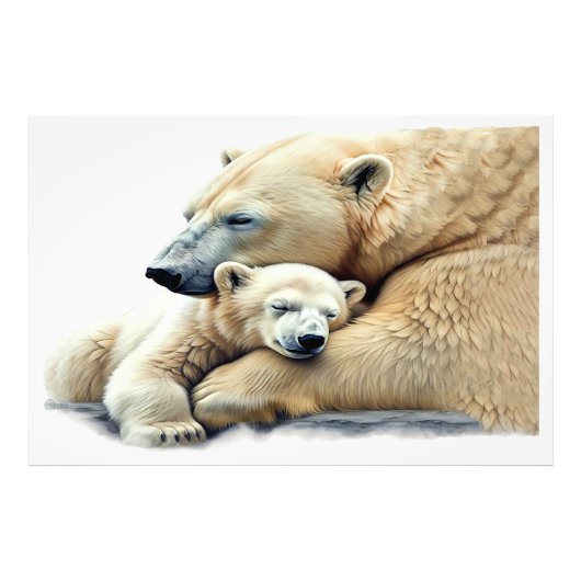 De veilige haven van de liefde foto afdruk (Voorkant)