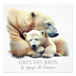 De veilige haven van de liefde foto afdruk