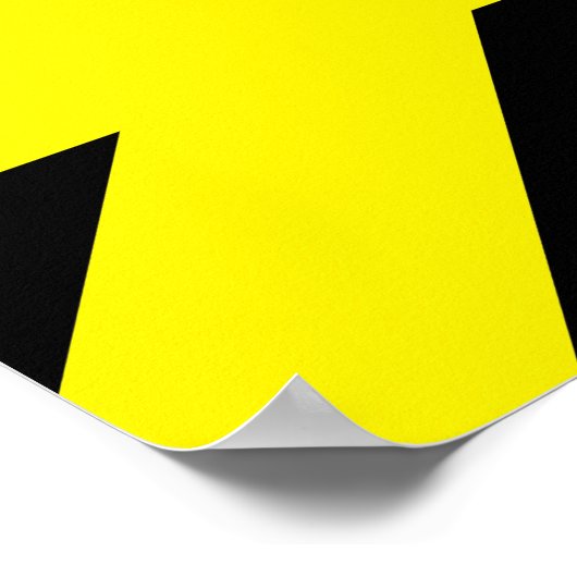 De veiligheid begint hier Geel Zwart werkplaatscit Poster (Hoek)