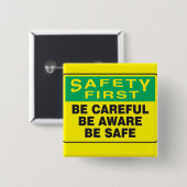 De veiligheid eerst, let op vierkante button 5,1 cm (Voorkant /achterkant)