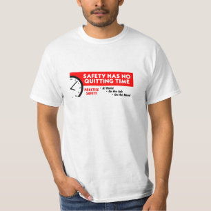 De veiligheid heeft geen ongeschikte tijd t-shirt