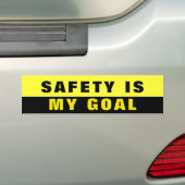 De veiligheid is Mijn Gods Bedrijfs werk Truck Yel Bumpersticker (Op auto)