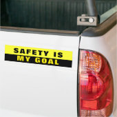 De veiligheid is Mijn Gods Bedrijfs werk Truck Yel Bumpersticker (Op Truck)