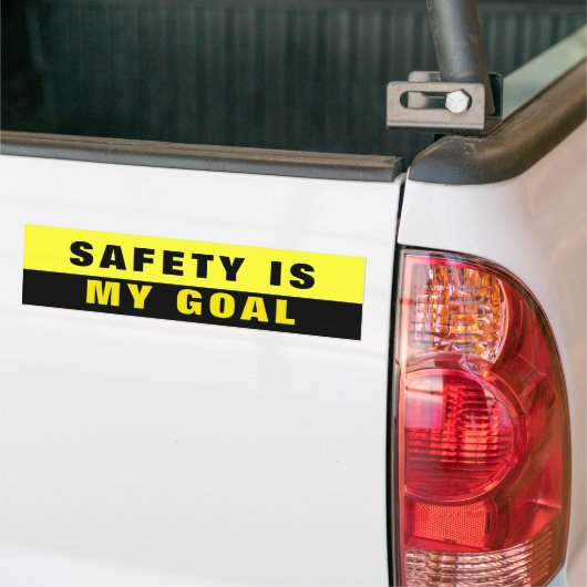 De veiligheid is Mijn Gods Bedrijfs werk Truck Yel Bumpersticker (Op Truck)