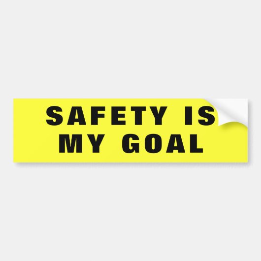 De veiligheid is Mijn Vrachtwagen Van het Bedrijfs Bumpersticker (Voorkant)
