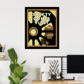 De veiligheid komt eerst ~ Veiligheid Poster (Thuiskantoor)