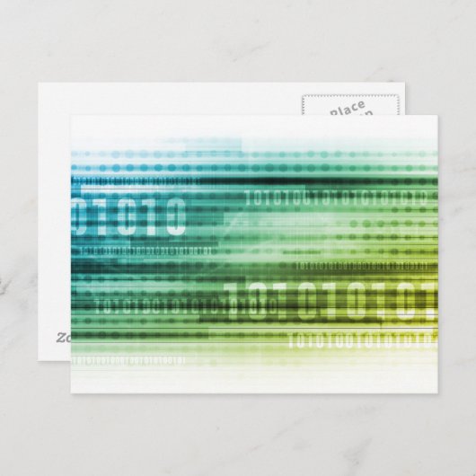 De Veiligheid van gegevens over Internet en Persoo Briefkaart (Voorkant / Achterkant)