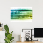 De Veiligheid van gegevens over Internet en Persoo Poster (Thuiskantoor)