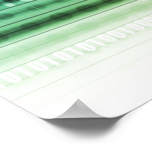 De Veiligheid van gegevens over Internet en Persoo Poster (Hoek)