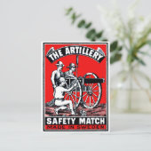 De veiligheidsmatchie voor artillerie briefkaart (Staand voorkant)