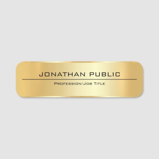 De Veiligheidsspeld van de bedrijfsbedrijfwerkneme Naamplaatje (Voorkant)