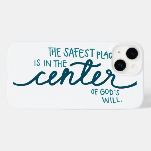 De veiligste plaats Case-Mate iPhone case (Achterkant (horizontaal))