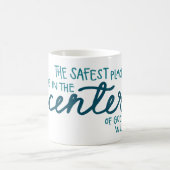 De veiligste plaats koffiemok (Center)