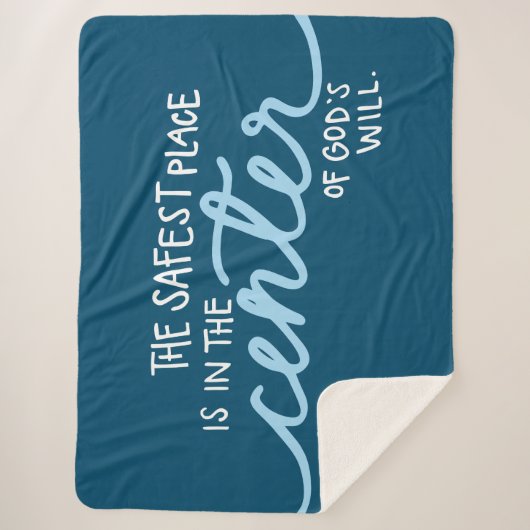 De veiligste plaats sherpa deken (Voorkant)