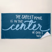 De veiligste plaats strandlaken (Voorkant)