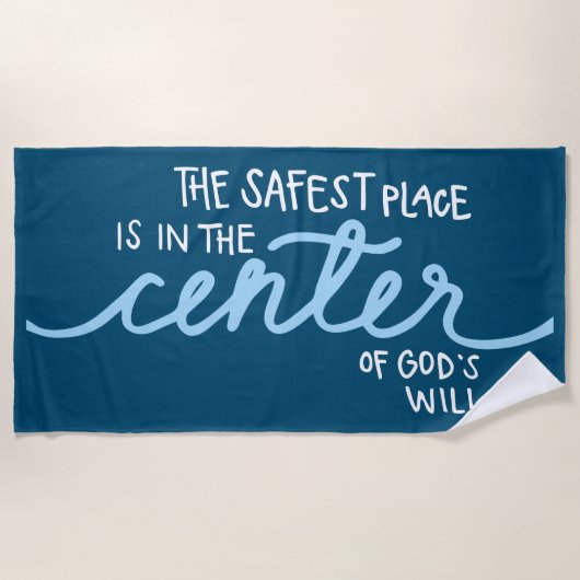 De veiligste plaats strandlaken (Voorkant)