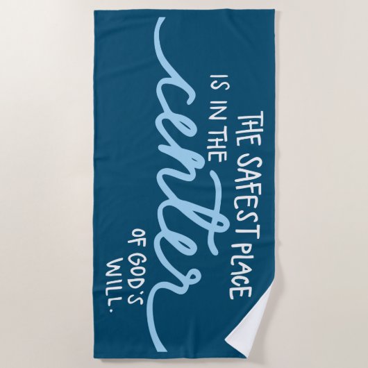 De veiligste plaats strandlaken (Voorkant)