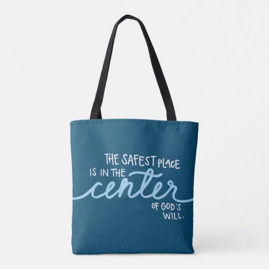 De veiligste plaats tote bag (Achterkant)