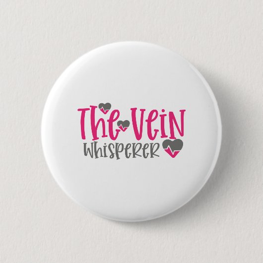 De Vein Whisperer Ronde Button 5,7 Cm (Voorkant)
