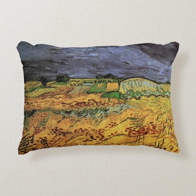 De velden door Vincent van Gogh Accent Kussen (Voorkant)
