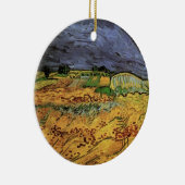 De velden door Vincent van Gogh Keramisch Ornament (Rechts)