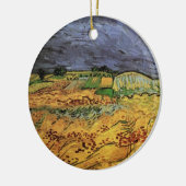 De velden door Vincent van Gogh Keramisch Ornament (Links)