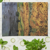 De velden door Vincent van Gogh Theedoek (Gevouwen)