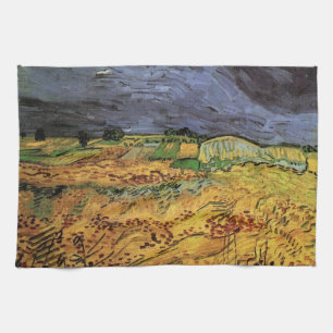 De velden door Vincent van Gogh Theedoek