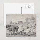 De velden ploegen briefkaart (Voorkant / Achterkant)