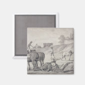 De velden ploegen magneet (Voorkant / Achterkant)