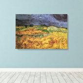 De velden van Vincent van Gogh Canvas Afdruk (Insitu (Houten vloer))