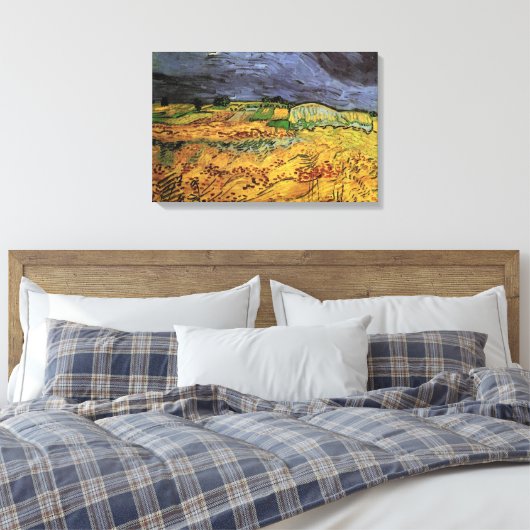De velden van Vincent van Gogh Canvas Afdruk (Insitu (Slaapkamer))