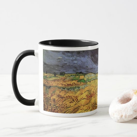 De velden van Vincent van Gogh Mok (Met donut)