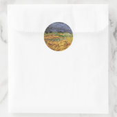 De velden van Vincent van Gogh Ronde Sticker (Tas)