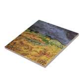 De velden van Vincent van Gogh Tegeltje (Zijkant)