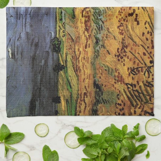 De velden van Vincent van Gogh Theedoek (Gevouwen)