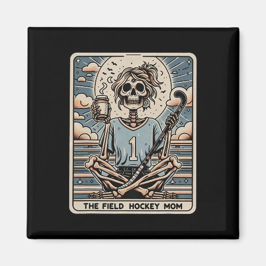De Veldhockey Moeder Tarrotkaart  Magneet (Voorkant)