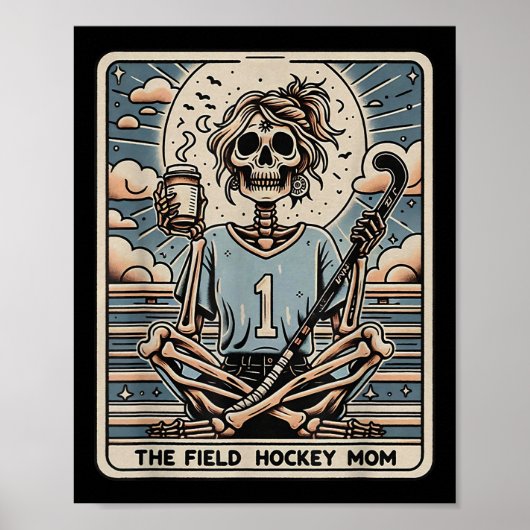 De Veldhockey Moeder Tarrotkaart Poster (Voorkant)