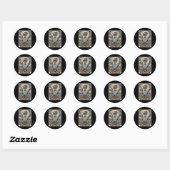 De veldhockeymoeder Tarrot Card Ronde Sticker (Vel)