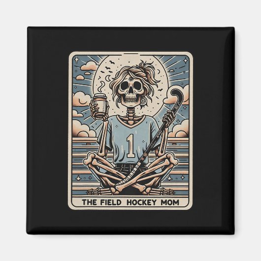 De veldhockeymoeder Tarrotkaart  Magneet (Voorkant)