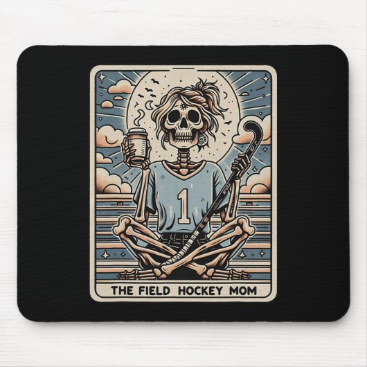 De veldhockeymoeder Tarrotkaart Muismat (Voorkant)